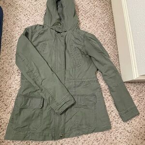 Green Hooded Jacket